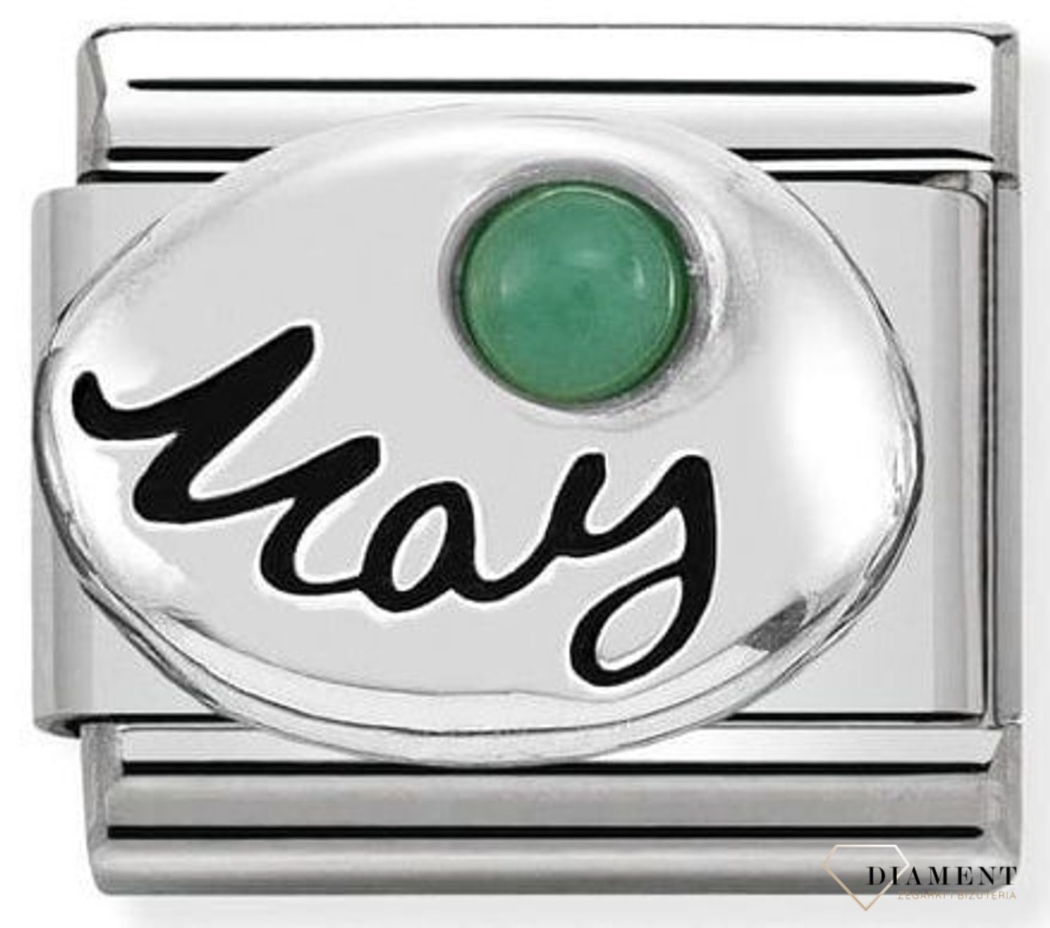 Nomination Link 925 zawieszka srebro 'Kamień urodzinowy maj szmaragd' 330505 05 biżuteria nomination nomination zawieszki nomination baza.jpg